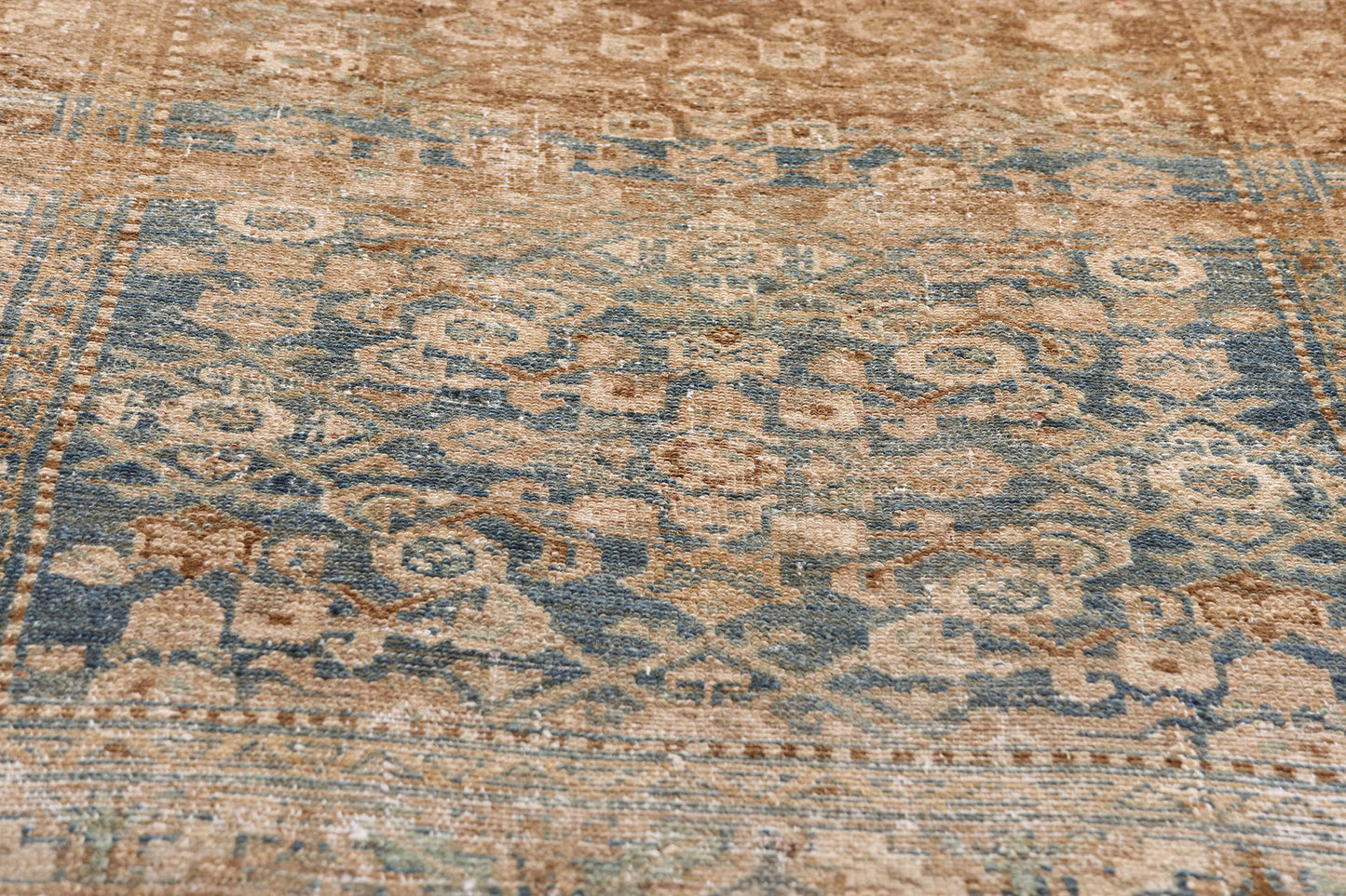 3 x 10 Brown Vintage Persian Hamadan Rug 61406