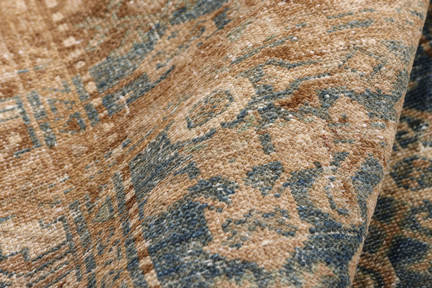 3 x 10 Brown Vintage Persian Hamadan Rug 61406