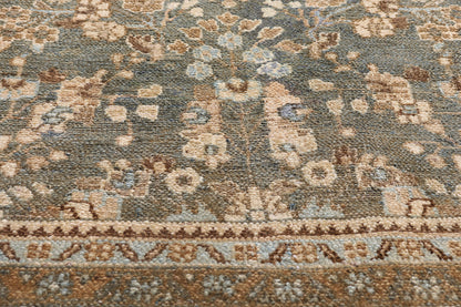 4 x 13 Blue Vintage Persian Hamadan Rug 61407