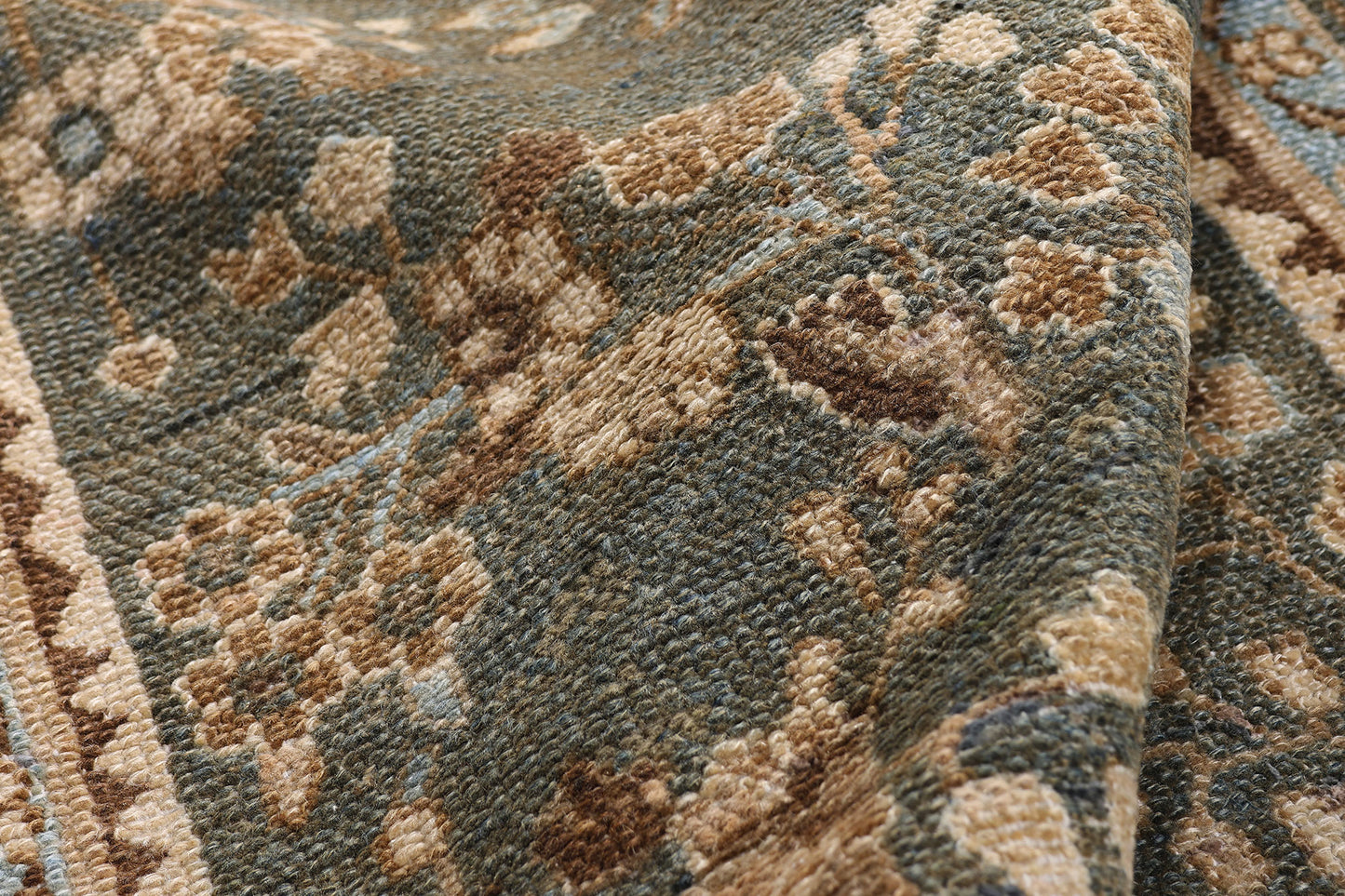 4 x 13 Blue Vintage Persian Hamadan Rug 61407