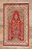3 x 5 Red Vintage Turkish Hereke Prayer Rug 61409