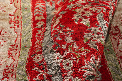 3 x 5 Red Vintage Turkish Hereke Prayer Rug 61409