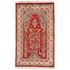 3 x 5 Red Vintage Turkish Hereke Prayer Rug 61409