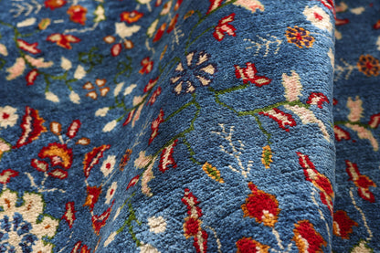 3 x 5 Blue Vintage Persian Khorassan Rug 61411