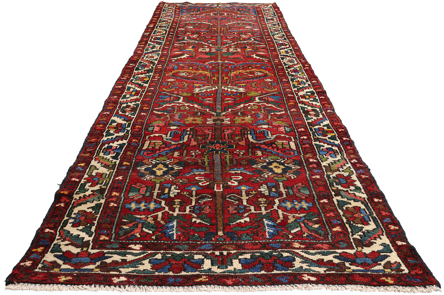 3 x 13 Red Antique Persian Bakhtiari Rug 61417