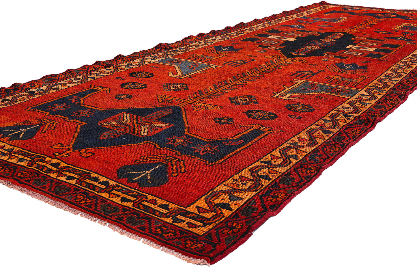 5 x 14 - Red Antique Shiraz Rug - 61421