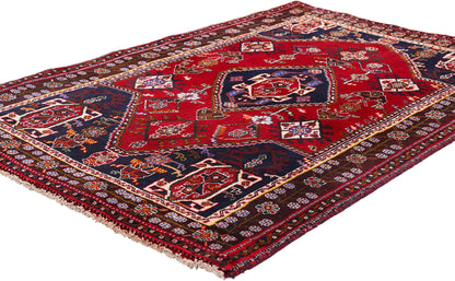 3 x 5 - Red Vintage Qashqai Rug - 61422