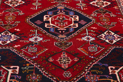 3 x 5 - Red Vintage Qashqai Rug - 61422