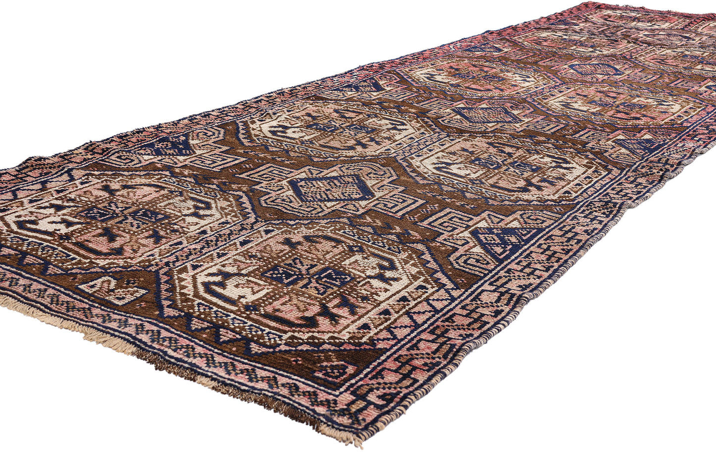 4 x 12 - Brown Antique Shiraz Rug - 61423