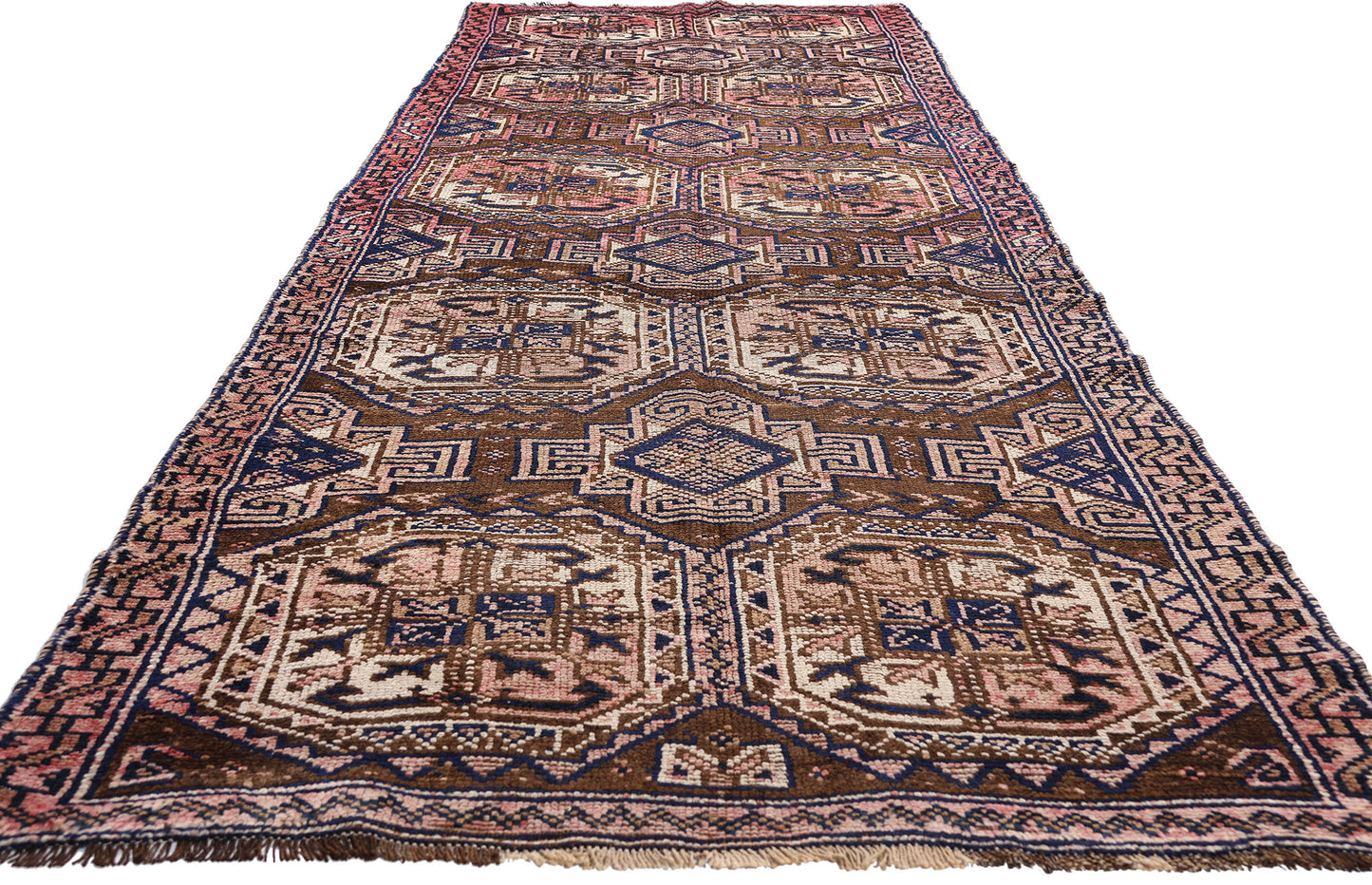 4 x 12 - Brown Antique Shiraz Rug - 61423