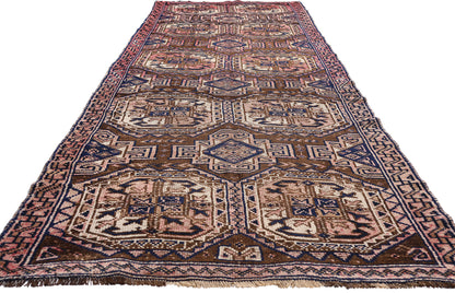 4 x 12 - Brown Antique Shiraz Rug - 61423