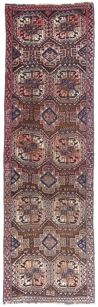 4 x 12 - Brown Antique Shiraz Rug - 61423