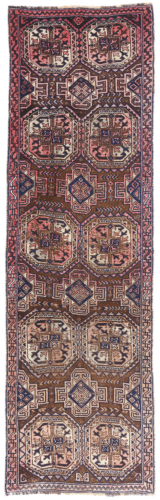 4 x 12 - Brown Antique Shiraz Rug - 61423