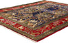 5 x 6 - Navy Blue Vintage Persian Qum Rug - 61424