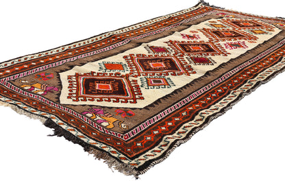 4 x 7 - Ivory Vintage Shiraz Rug - 61429