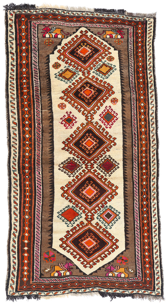 4 x 7 - Ivory Vintage Shiraz Rug - 61429