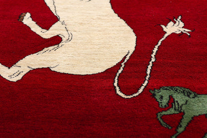 3 x 5 - Red Vintage Shiraz Rug - 61434