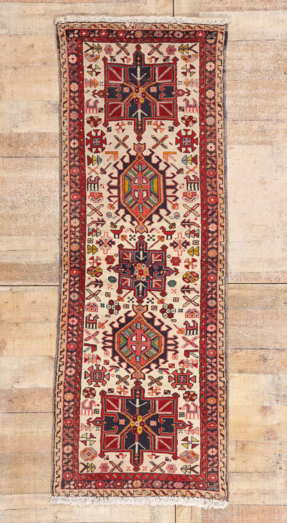 2 x 6 - Ivory Vintage Heriz Rug - 61438