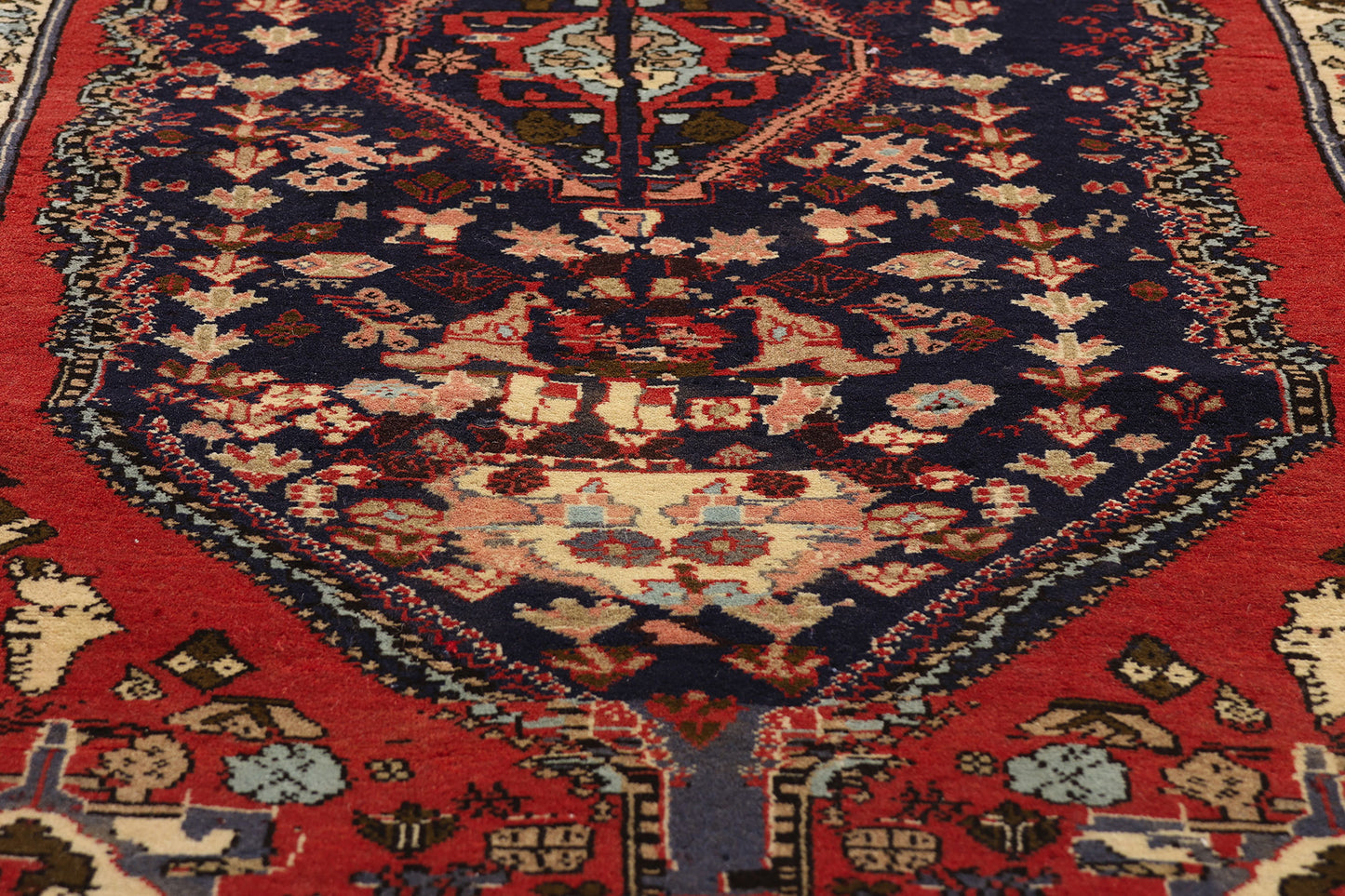 3 x 8 - Navy Blue Vintage  Rug - 61439