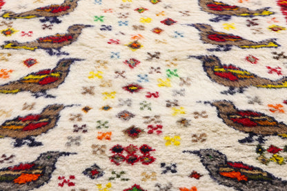 3 x 4 - Ivory Vintage Gabbeh Rug - 61440
