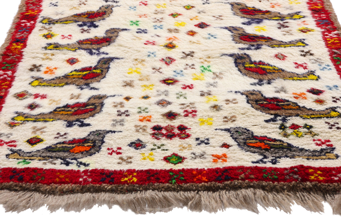 3 x 4 - Ivory Vintage Gabbeh Rug - 61440