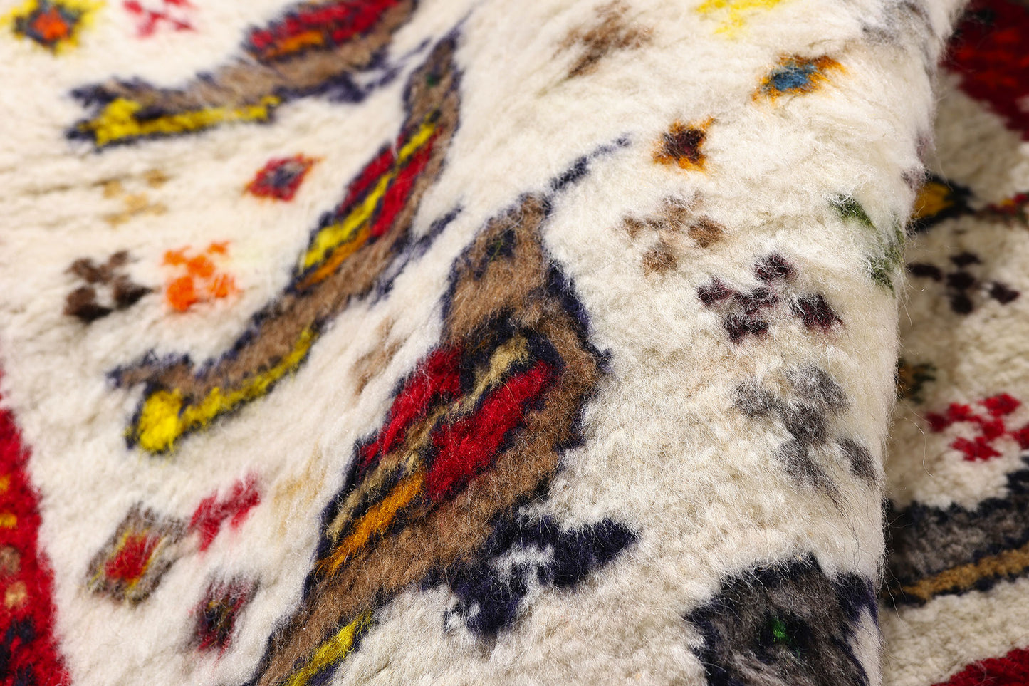 3 x 4 - Ivory Vintage Gabbeh Rug - 61440