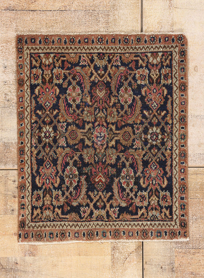 2 x 2 - Navy Blue Antique Malayer Rug - 61442