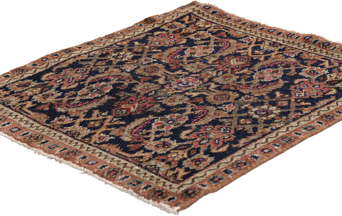 2 x 2 - Navy Blue Antique Malayer Rug - 61442