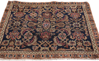 2 x 2 - Navy Blue Antique Malayer Rug - 61442
