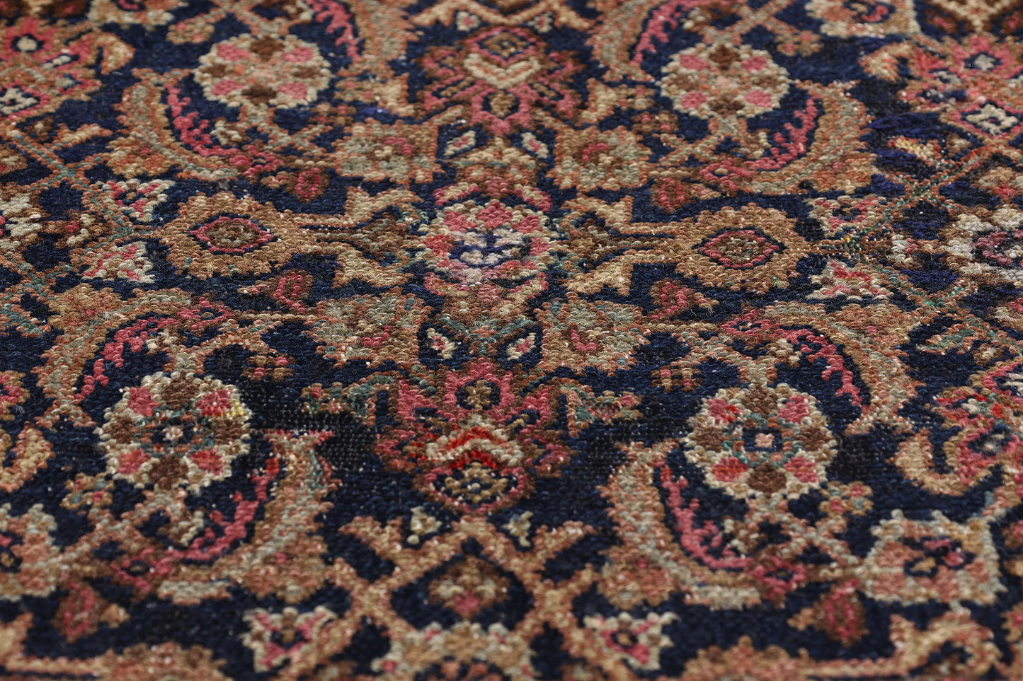 2 x 2 - Navy Blue Antique Malayer Rug - 61442