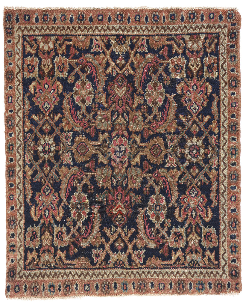 2 x 2 - Navy Blue Antique Malayer Rug - 61442