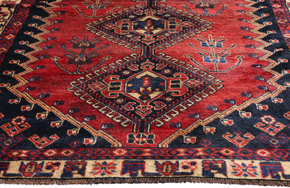 4 x 8 - Red Antique Shiraz Rug - 61443