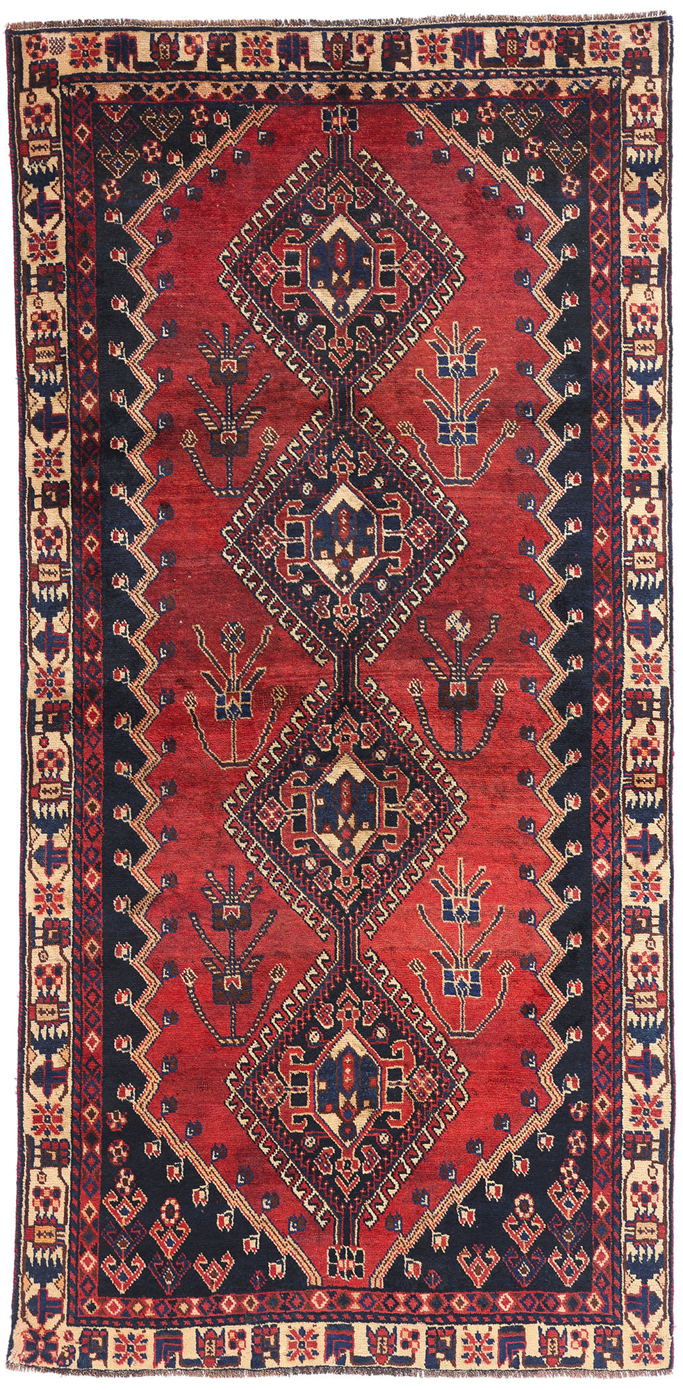 4 x 8 - Red Antique Shiraz Rug - 61443