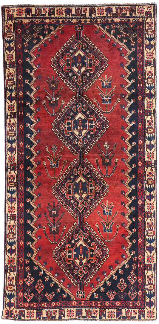 4 x 8 - Red Antique Shiraz Rug - 61443
