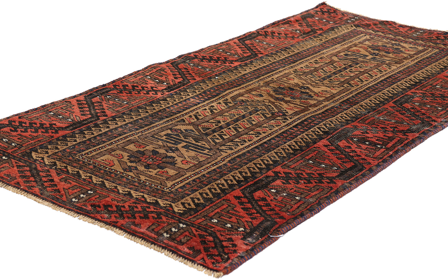 2 x 5 - Taupe Antique Turkoman Rug - 61444