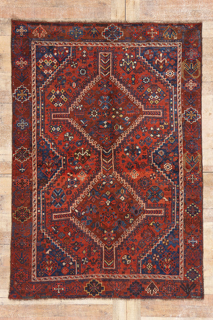 5 x 7 - Red Antique Shiraz Rug - 61445
