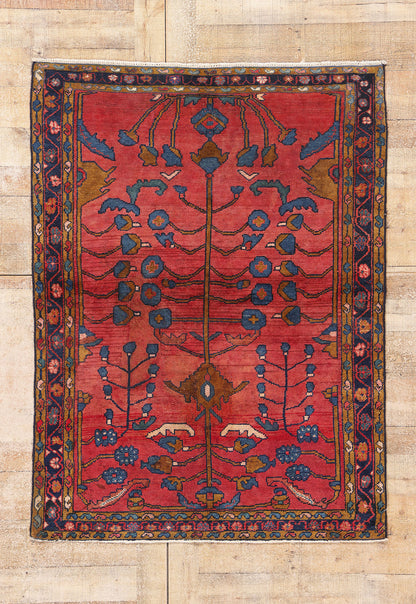 4 x 5 - Red Antique Lilihan Rug - 61449