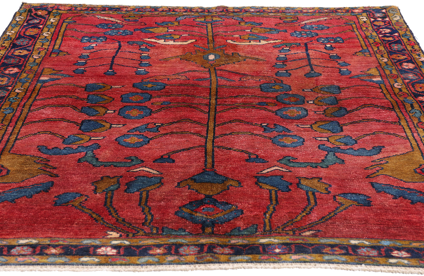 4 x 5 - Red Antique Lilihan Rug - 61449