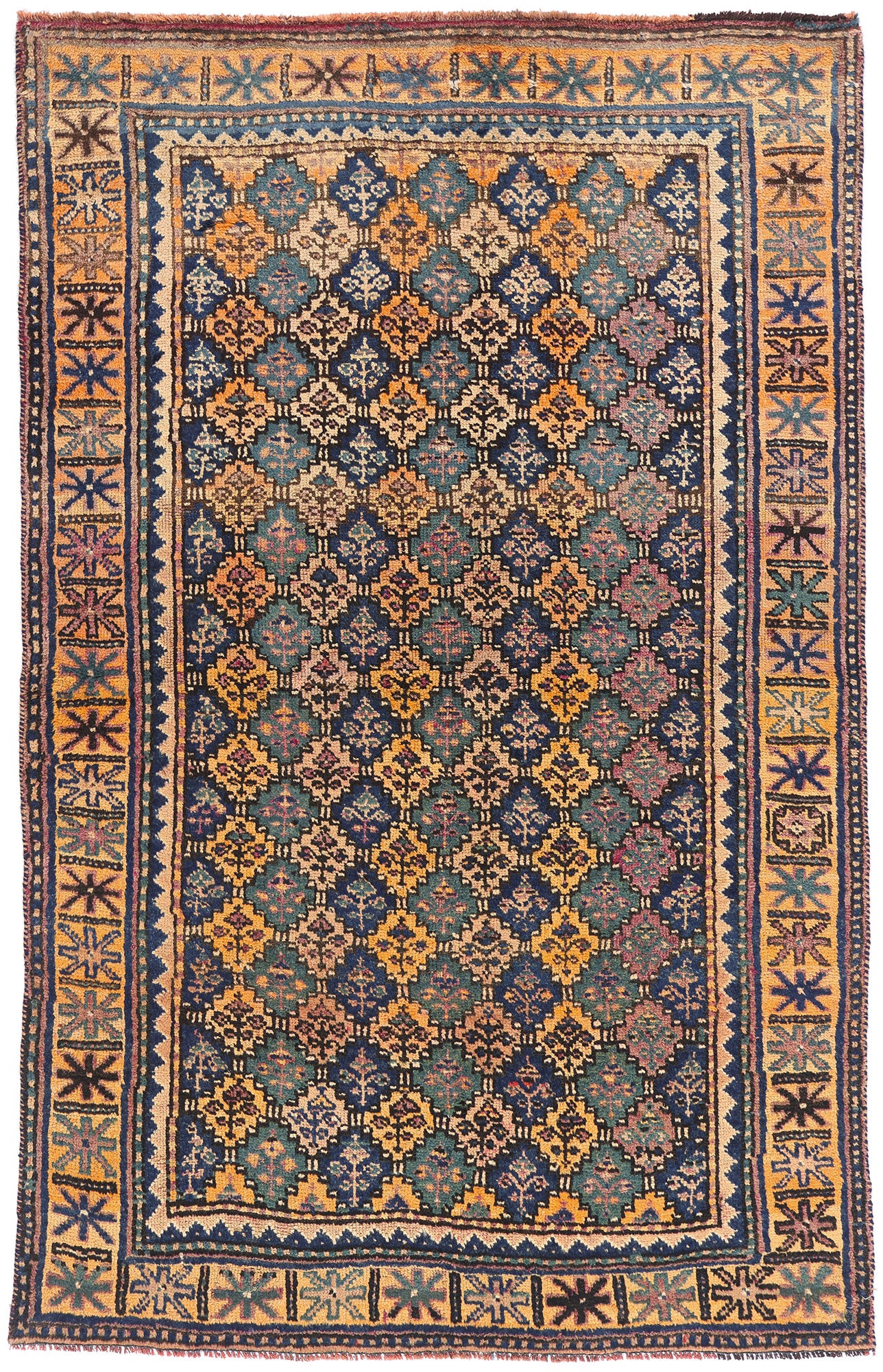 4 x 6 - Multicolor Antique Shiraz Rug - 61450
