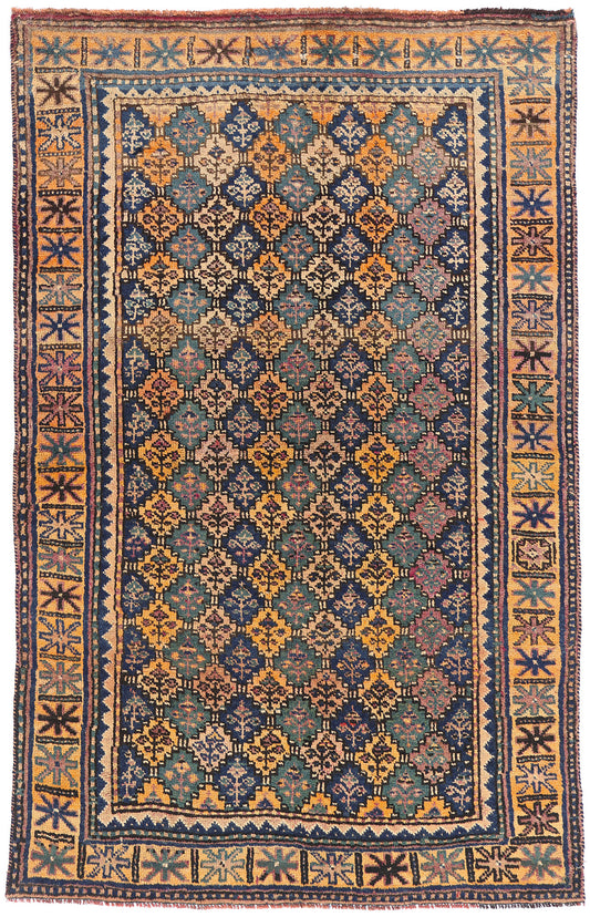 4 x 6 - Multicolor Antique Shiraz Rug - 61450