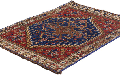 2 x 3 Red Antique Persian Shiraz Rug 61451