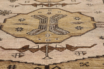 3 x 6 - Beige Vintage Persian Shiraz Rug - 61452