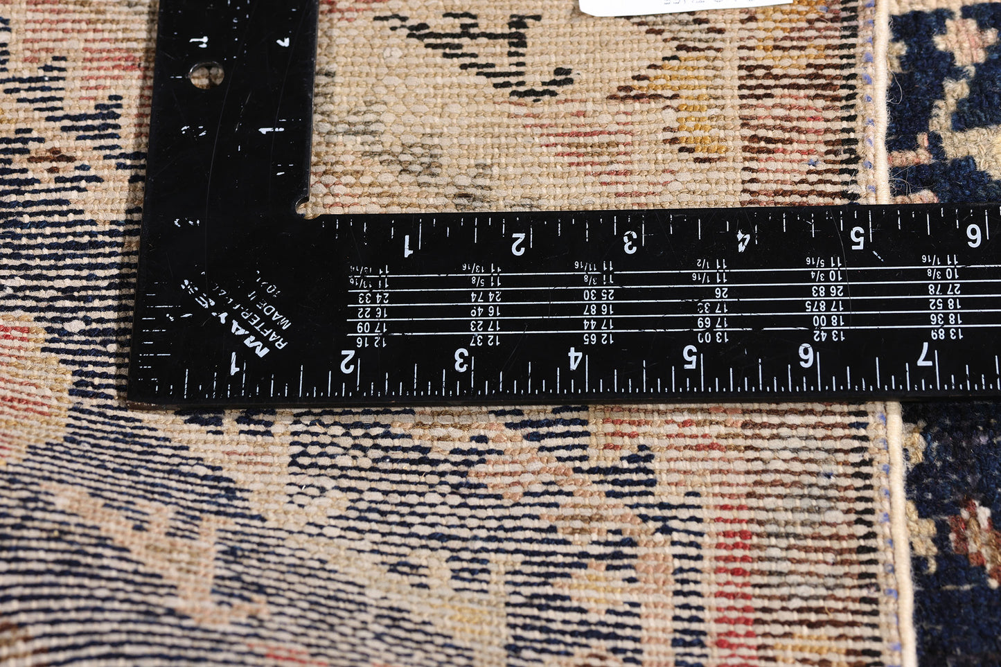 1 x 3 Navy Blue Antique Persian Hamadan Rug 61454