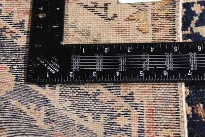 1 x 3 Navy Blue Antique Persian Hamadan Rug 61454