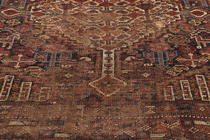 4 x 10 - Brown Antique Shiraz Rug - 61455