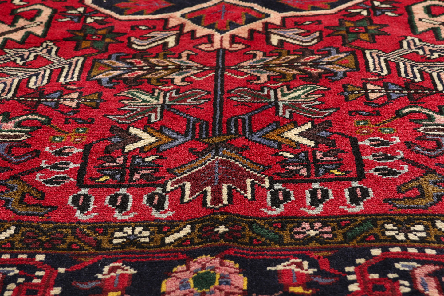 6 x 9 - Red Vintage Heriz Rug - 61458