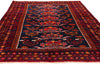 4 x 6 - Navy Blue Vintage Turkoman Rug - 61459