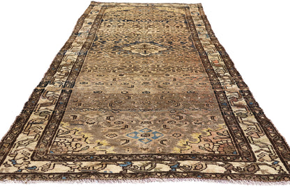 3 x 9 - Brown Antique Hamadan Rug - 61460