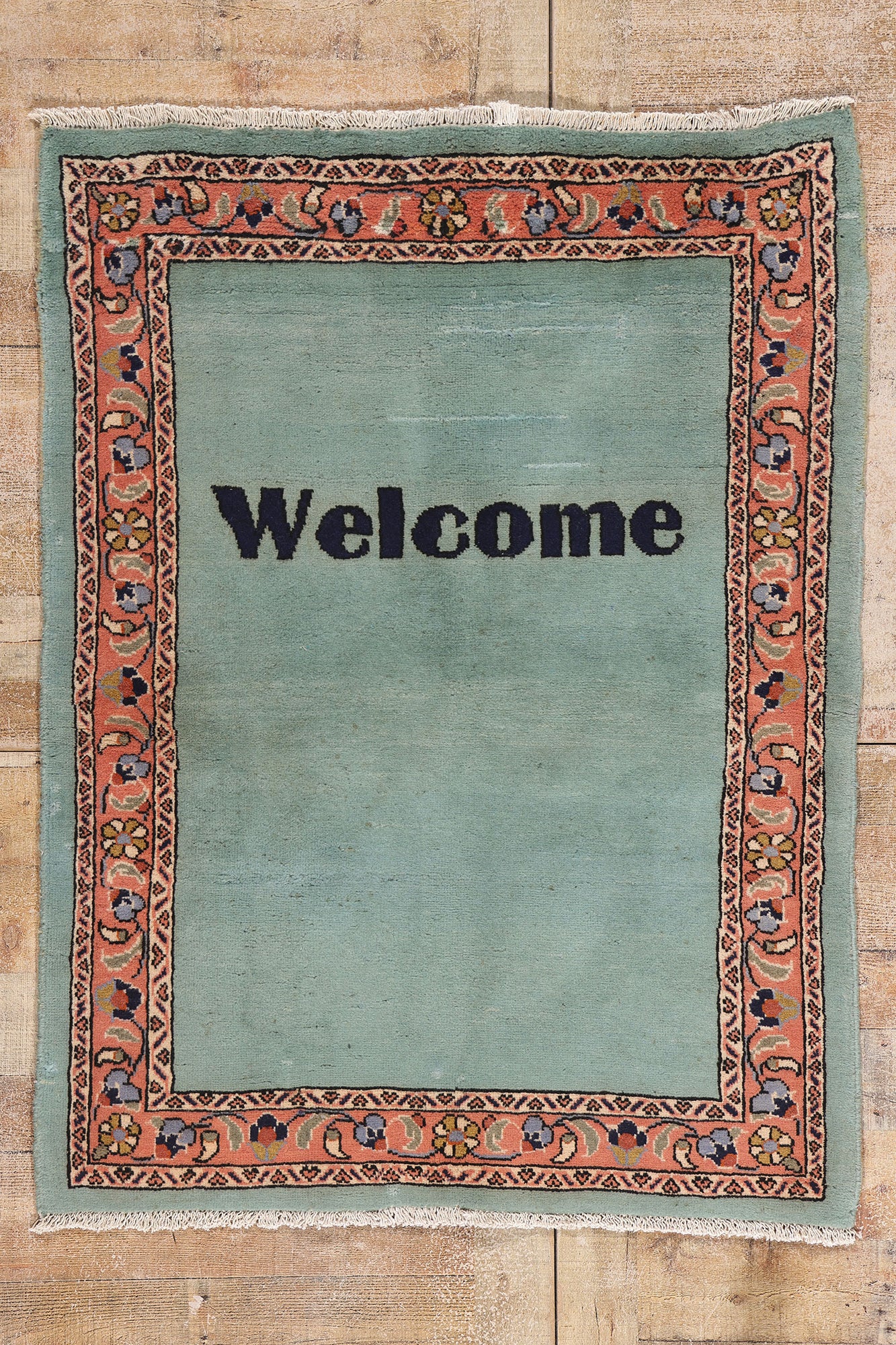 4 x 5 - Light Blue Vintage Mahal Rug - 61462
