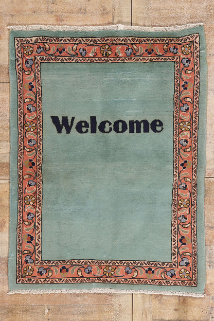 4 x 5 - Light Blue Vintage Mahal Rug - 61462